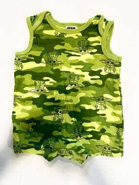 Star Wars Green Camo Baby One-Piece